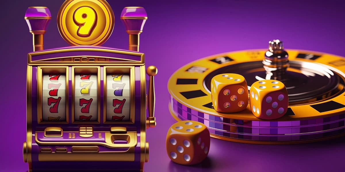 Imagem mostra roleta, dados e slot