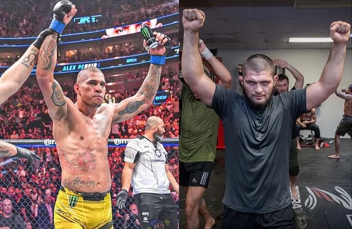 Ex-campeão da divisão até 70kg, Khabib Nurmagomedov tem hoje 93kg, limite de peso da categoria dos meio-pesados onde Alex Poatan é o atual campeão (Foto: Reprodução)
